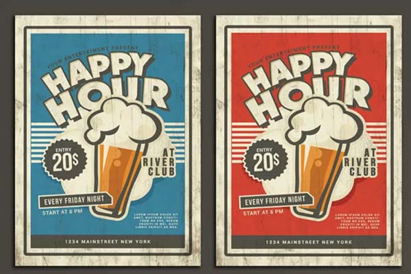 Happy Hour Flyer Designs – Free & Premium PSD, Ai, Word, Doc, InDesign Formats Download